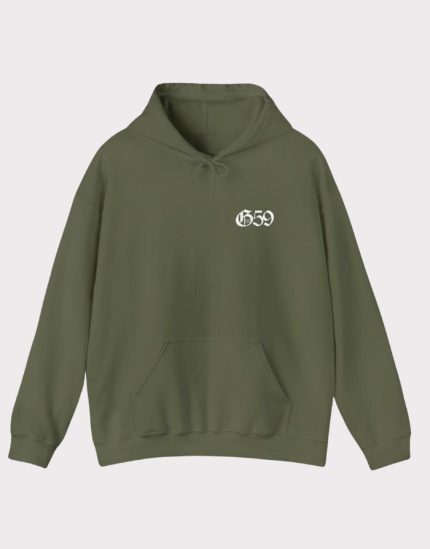 Grey 59 Military Green Hoodie