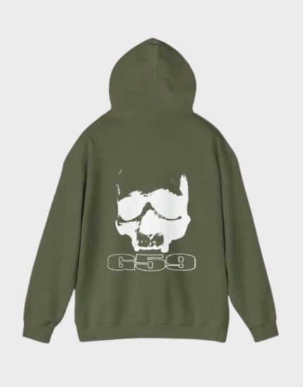 Grey 59 Military Green Hoodie
