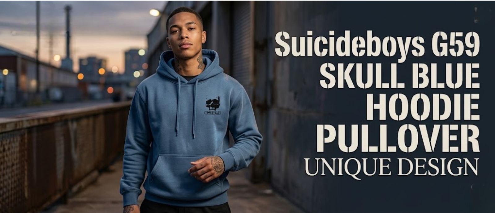Suicideboys G59 Skull Blue Hoodie Pullover Unique Design