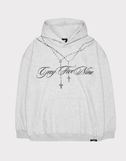 G59 Rosary Hoodie Heather Grey