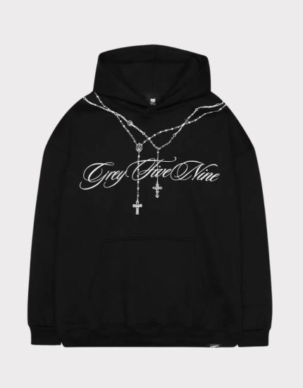 G59 Rosary Hoodie Black